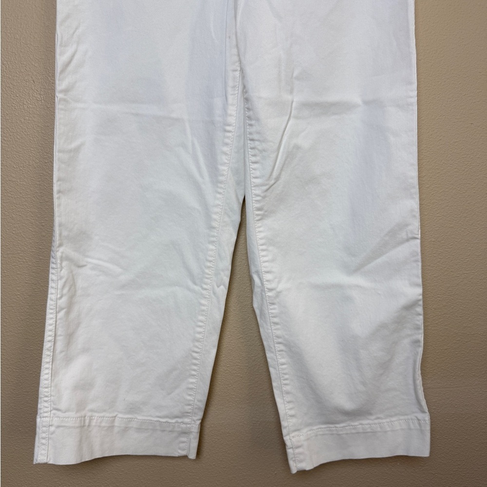 Marine Layer Ivory Bridget Slim Wide Leg Pants Size 6 - Picture 6 of 10